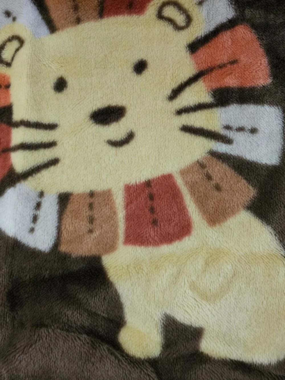 Cocalo Brown Plush Infant Crib Baby Blanket Jungle Safari Monkey Elephant Lion